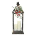 Фонарь Kuchenland Christmas style со свечами бронзовый 65 см