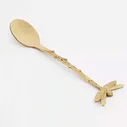 Ложка десертная, 12 см, сталь, золотистая, Стрекоза, Dragonfly Kuchenland