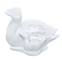 Kuchenland Салфетница, 15 см, с отделением для зубочисток, керамика, белая, Утка с утенком, Duck