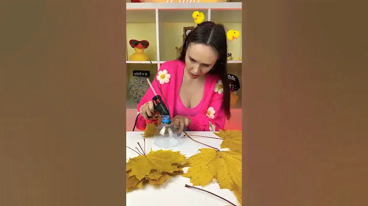 Ночник из кленовых листов #своимируками #лампа #каксделать