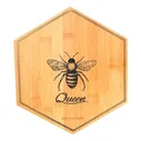 Разделочная доска Kuchenland Honey Queen бамбук 25 x 22 см