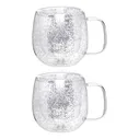 Кружки Kuchenland Air Sparkly с серебристыми блестками 300 мл 2 шт