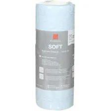 полотенца рулонные, 25х25 см, 50 штук, голубые, soft kuchenland