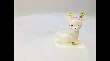 Оленёнок  из мастики мк  fawn Corço