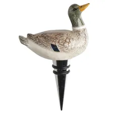 Kuchenland Пробка для винной бутылки, 12 см, металл/керамика, Селезень, Duck